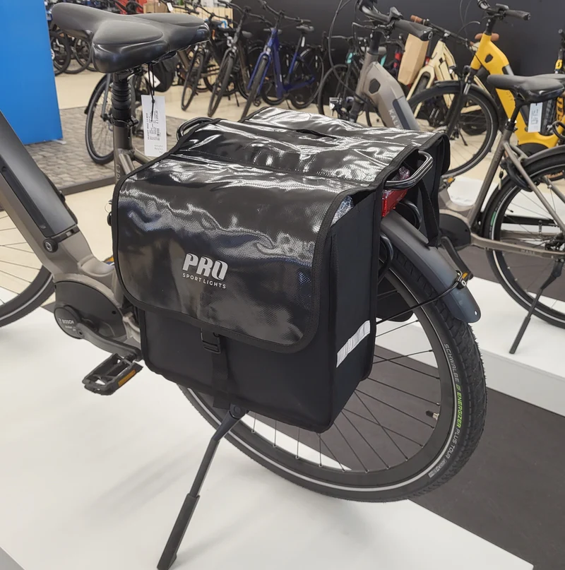 Fietstassen Dubbel 32 Liter Fietstas Elektrische Fiets E-Bike Zwart