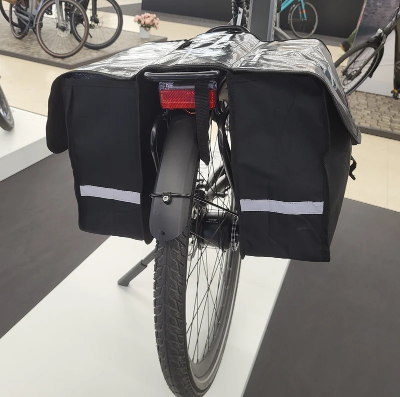 Fietstassen Dubbel 32 Liter Fietstas Elektrische Fiets E-Bike Zwart