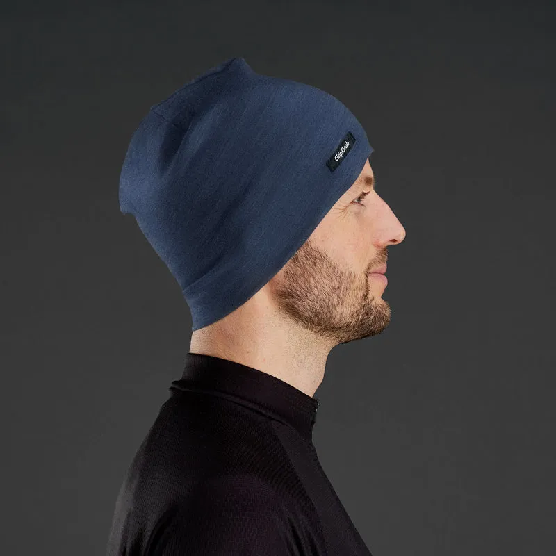 Gripgrab Merino Polyfiber Lightweigt Beanie blå hue