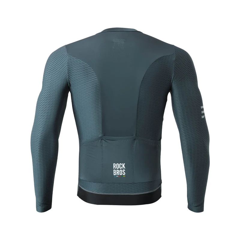ROAD TO SKY Herren Langarm-Radtrikot Jersey für MTB & Rennrad