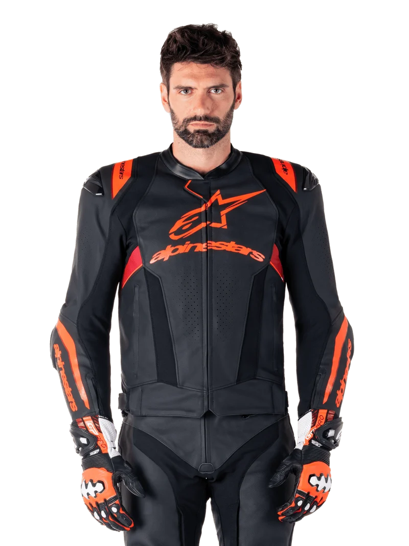 Alpinestars Men's Missile v3 Ignition Leather Motorcycle Jacket