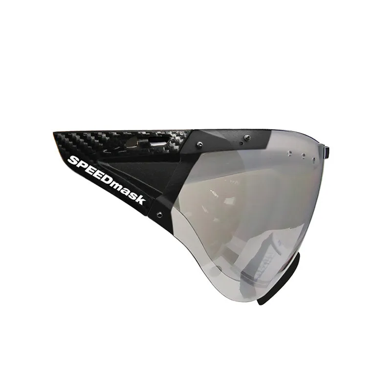 Casco Speedmask Carbonic Silver Clear Black Visier