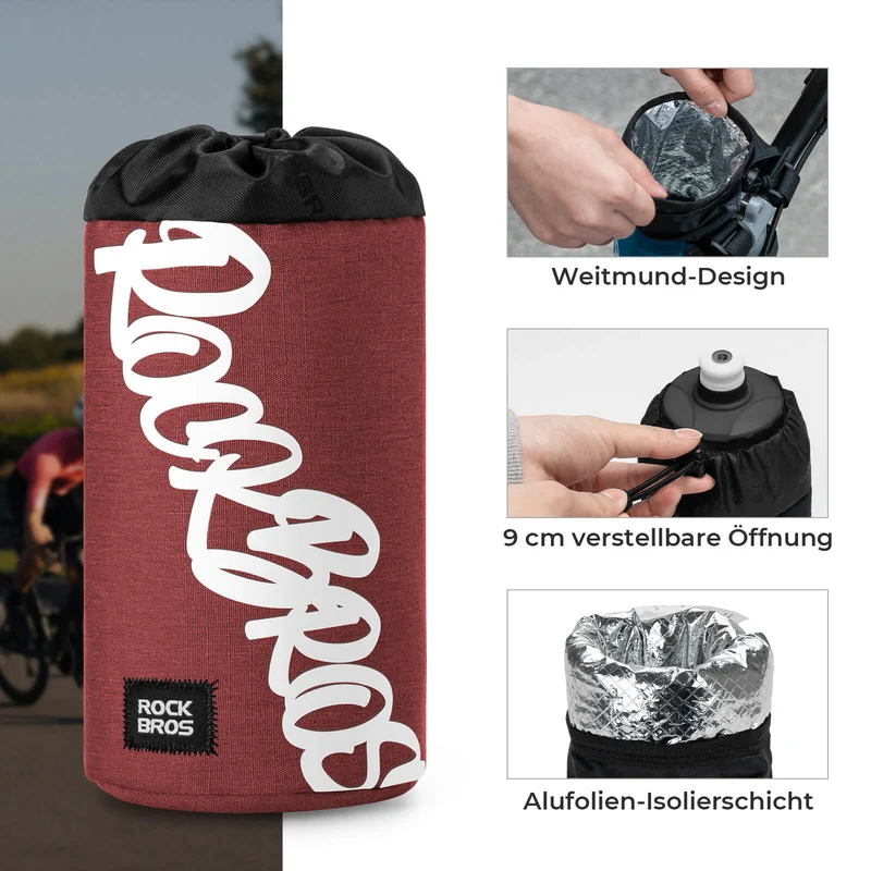 Fahrrad Lenkertasche Mini 1L für Trinkflaschen Ø9 cm