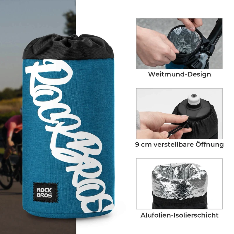 Fahrrad Lenkertasche Mini 1L für Trinkflaschen Ø9 cm