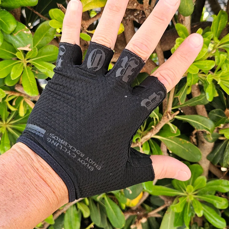 ROCKBROS Fahrrad Handschuhe Halbfinger rutschfest Stoßdämpfende Sommer