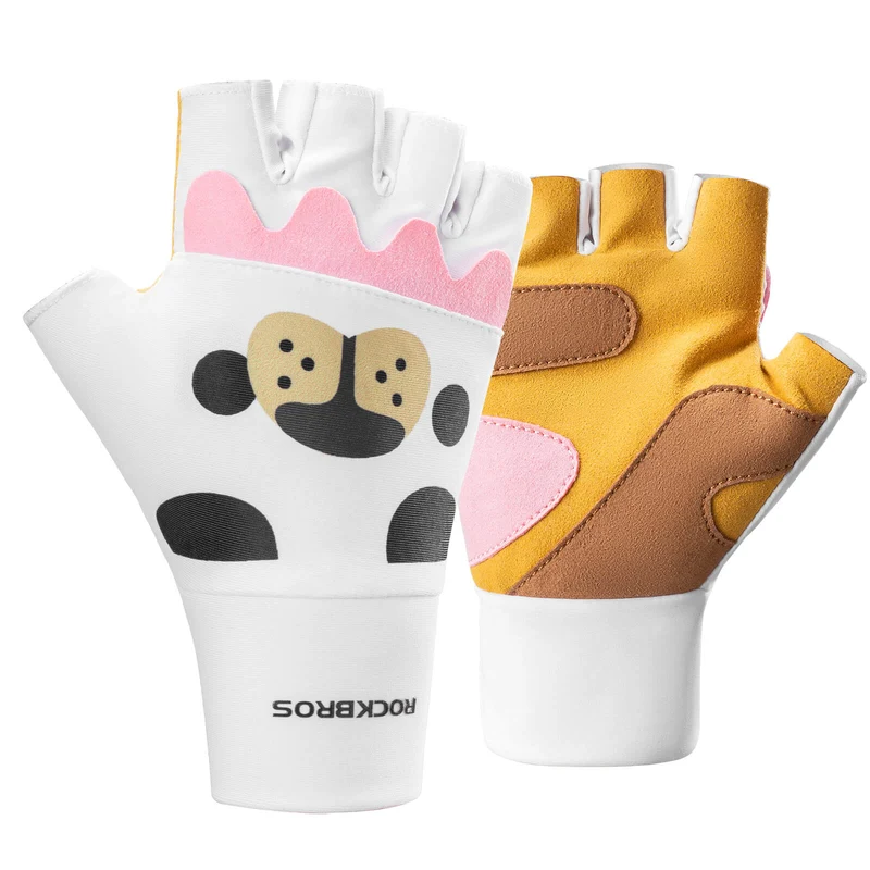 Kinder Halbfinger Fingerlose Fahrradhandschuhe