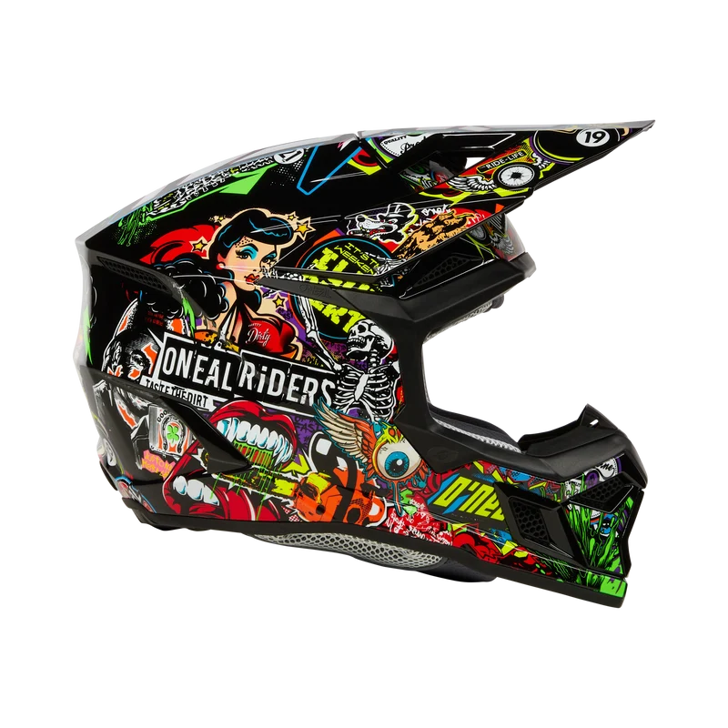 O'Neal 3 SRS Crank MX Motorcycle Helmet