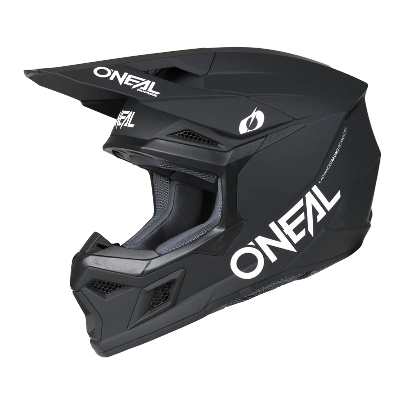 O'Neal 3 SRS Classic Black MX Motorcycle Helmet