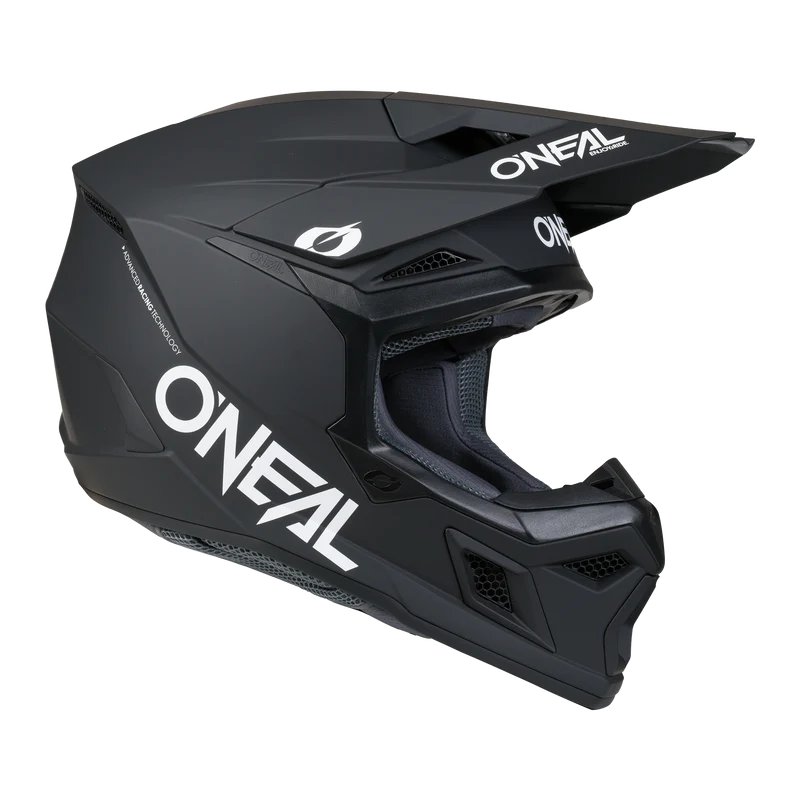 O'Neal 3 SRS Classic Black MX Motorcycle Helmet