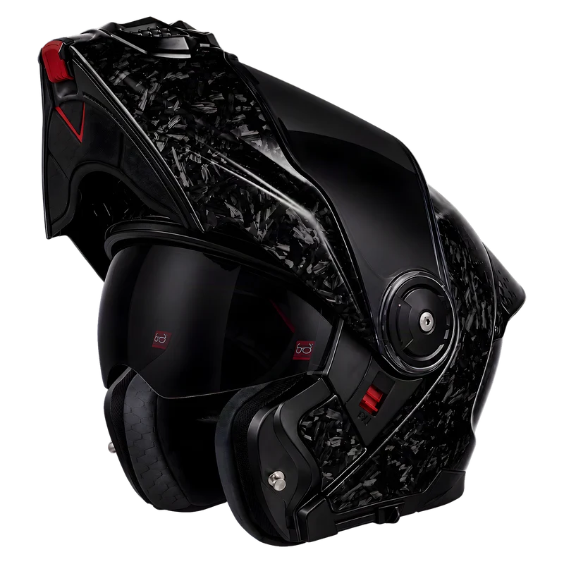 Daytona C6 Pro Forged Grey Carbon Fiber Modular Motorcycle Helmet