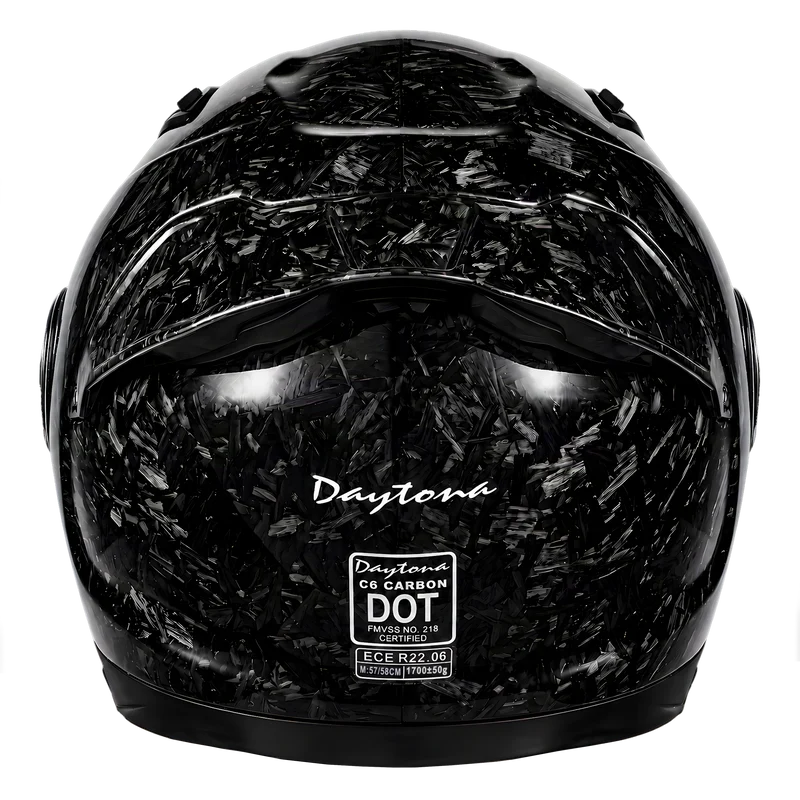 Daytona C6 Pro Forged Grey Carbon Fiber Modular Motorcycle Helmet