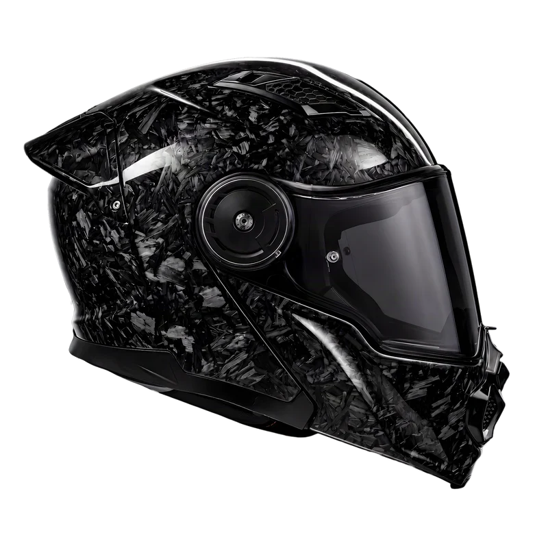 Daytona C6 Pro Forged Grey Carbon Fiber Modular Motorcycle Helmet