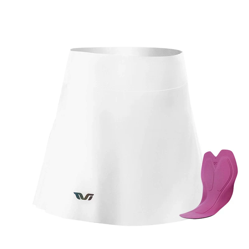 TVI Damen 2 in 1 Fahrradrock Kurze Gepolstert Radlerhose mit Tasche