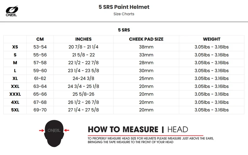 O'Neal 5 SRS Paint MX Motorcycle Helmet