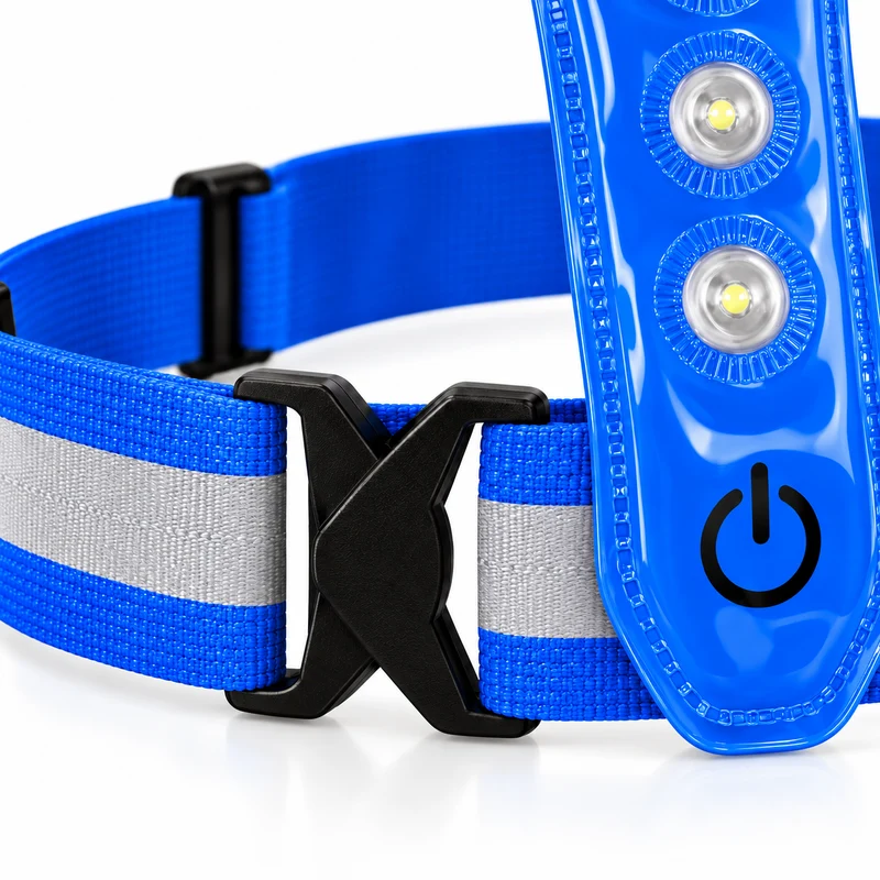 Hardloopvest Met Verlichting en Reflectoren LED Veiligheidsvest USB-C Oplaadbaar Fietsen One Size