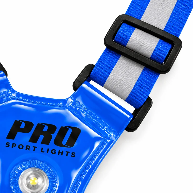 Hardloopvest Met Verlichting en Reflectoren LED Veiligheidsvest USB-C Oplaadbaar Fietsen One Size