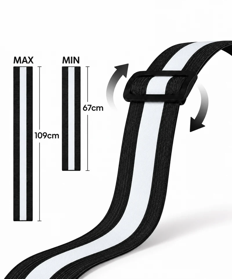 Hardloopvest Met Verlichting en Reflectoren LED Veiligheidsvest USB-C Oplaadbaar Fietsen One Size