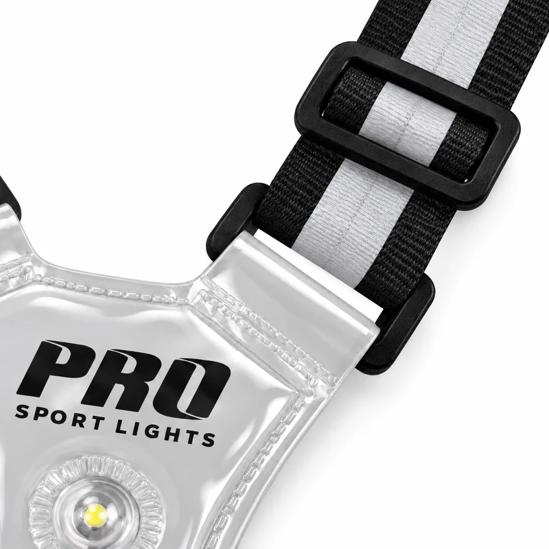 Hardloopvest Met Verlichting en Reflectoren LED Veiligheidsvest USB-C Oplaadbaar Fietsen One Size