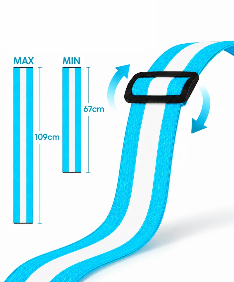 Hardloopvest Met Verlichting en Reflectoren LED Veiligheidsvest USB-C Oplaadbaar Fietsen One Size