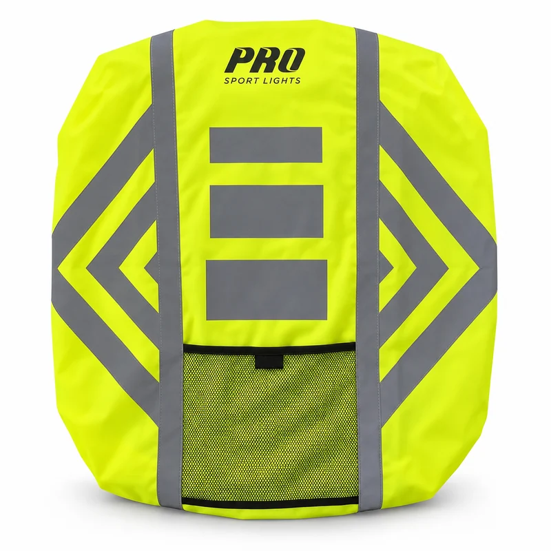 Regenhoes Rugzak Waterdicht Rugzakhoes Reflecterend 30-40 Liter Fluogeel