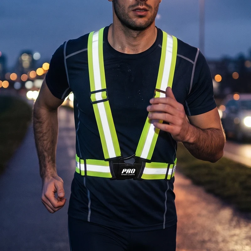 Hardloopvest Reflecterend Veiligheidsvest Fietsen One Size Verstelbaar