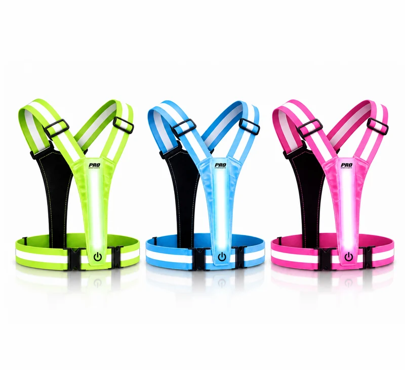Hardloopvest Met Verlichting Reflecterende Veiligheidsvest LED USB-C Oplaadbaar Fietsen Wandelen