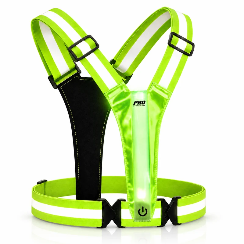 Hardloopvest Met Verlichting Reflecterende Veiligheidsvest LED USB-C Oplaadbaar Fietsen Wandelen