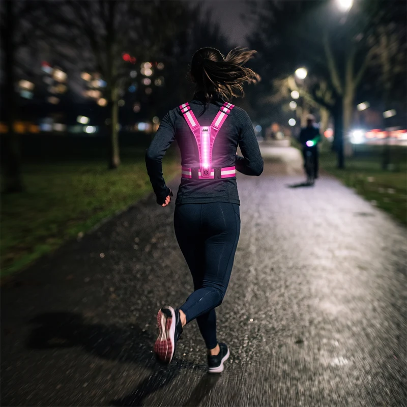 Hardloopvest Met Verlichting Reflecterende Veiligheidsvest LED USB-C Oplaadbaar Fietsen Wandelen
