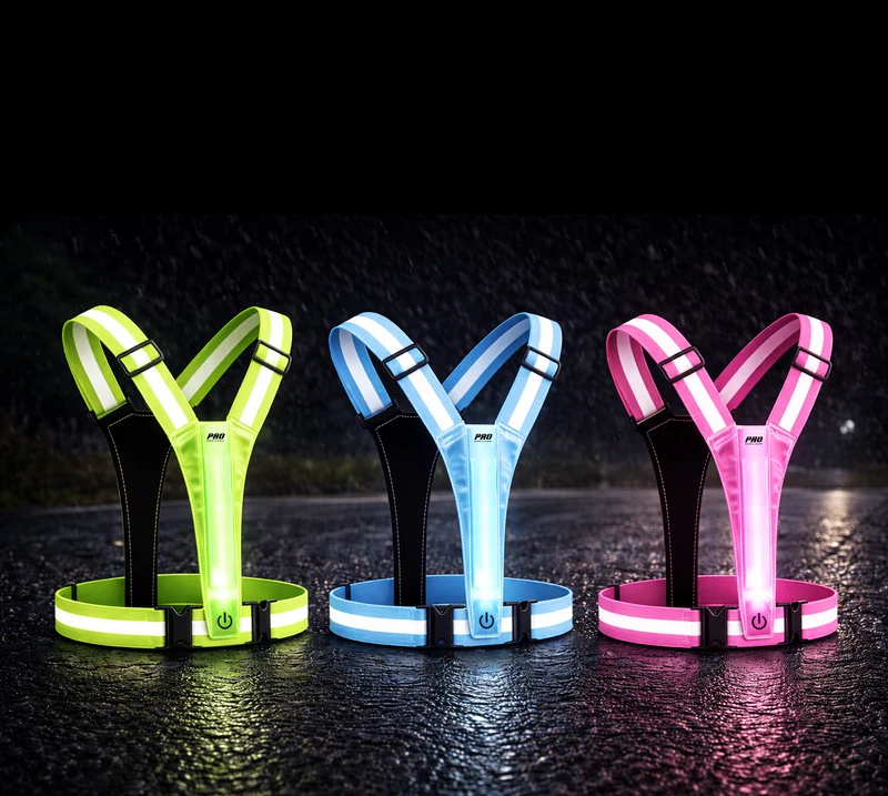 Hardloopvest Met Verlichting Reflecterende Veiligheidsvest LED USB-C Oplaadbaar Fietsen Wandelen