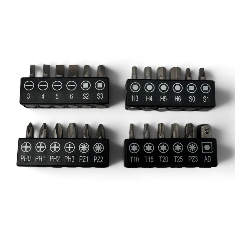 Schroevendraaierset 37-delig T-greep Bitset en Dopsleutelset Doppen 4–14 mm Gereedschapset