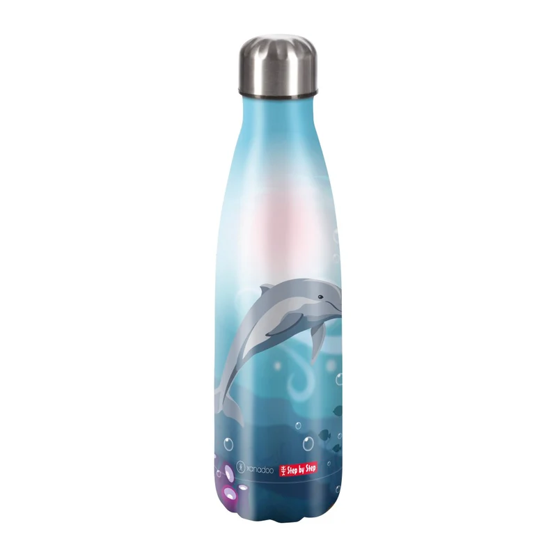 Step by Step Edelstahl Trinkflasche 0,5 Liter Dolphin Pippa