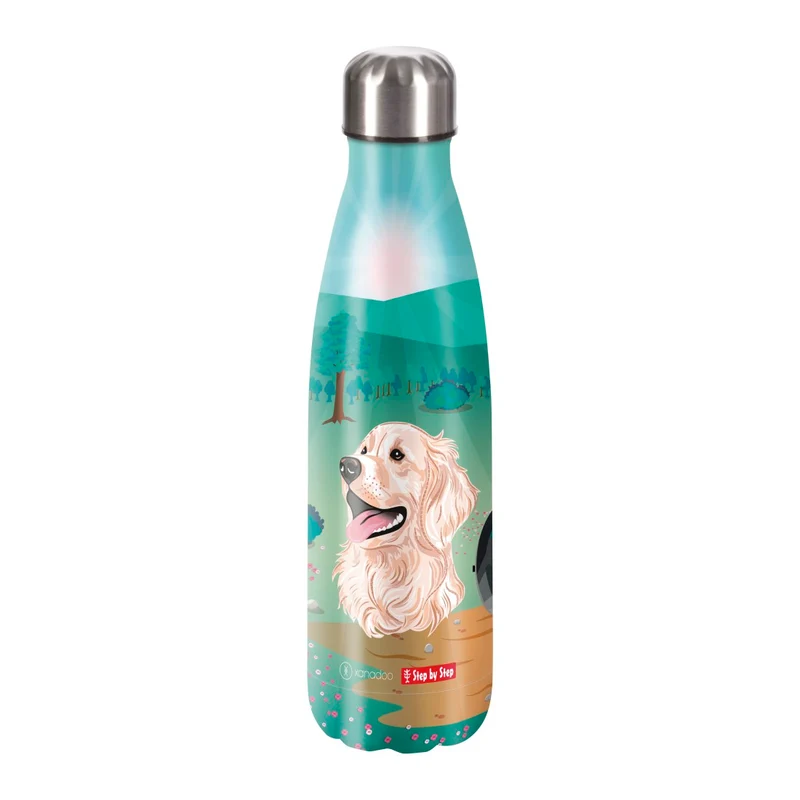 Step by Step Edelstahl Trinkflasche 0,5 Liter Dog Basty