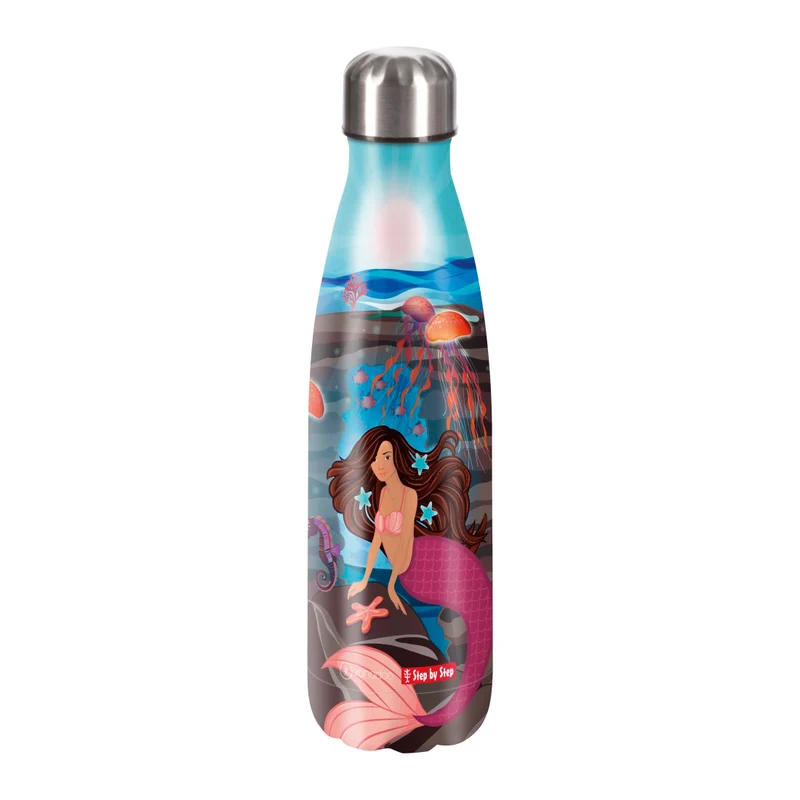 Step by Step Edelstahl Trinkflasche 0,5 Liter Mermaid Delia