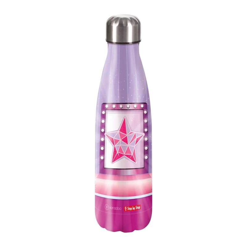 Step by Step Edelstahl Trinkflasche 0,5 Liter Star Stella