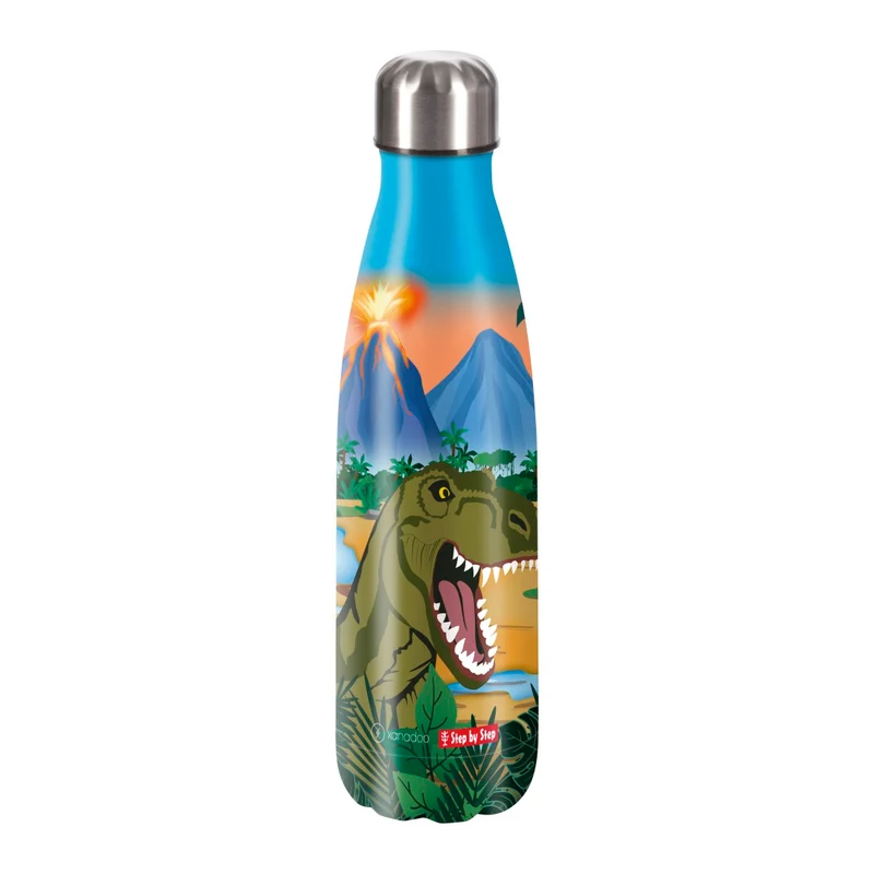 Step by Step Edelstahl Trinkflasche 0,5 Liter Dino Torex