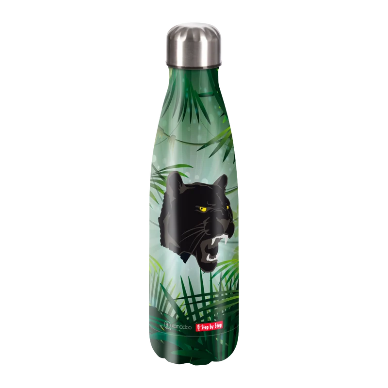 Step by Step Edelstahl Trinkflasche 0,5 Liter Wild Cat