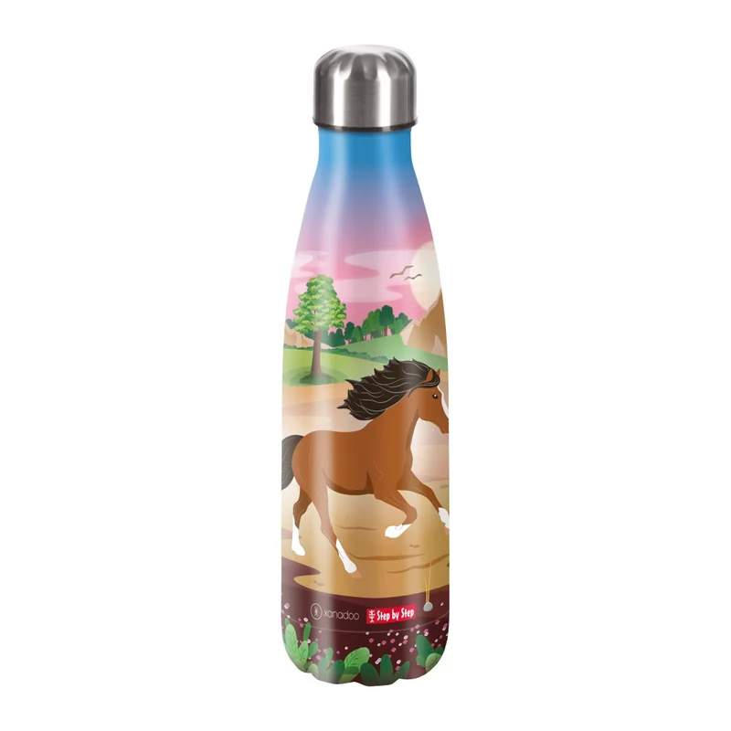 Step by Step Edelstahl Trinkflasche 0,5 Liter Wild Horse Ronja