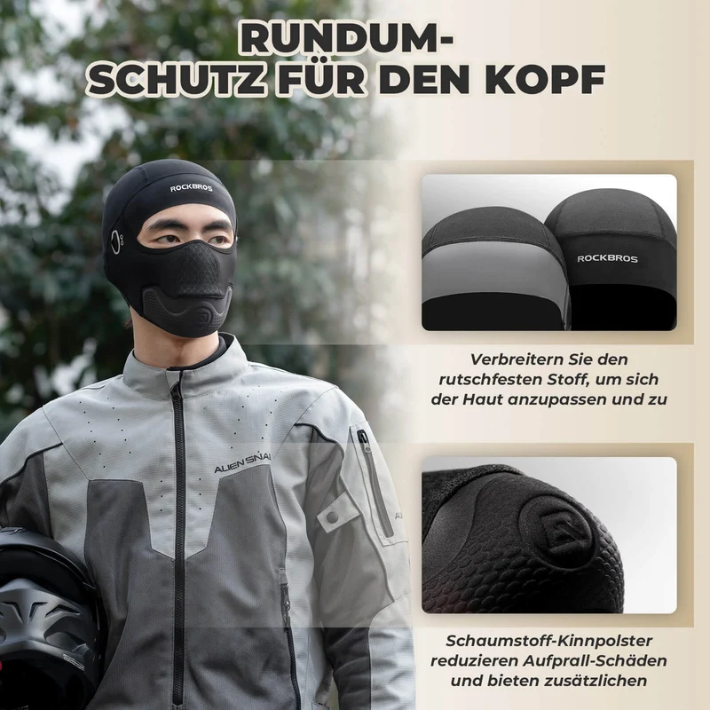 ROCKBROS Winter Balaclava Multifunktion Sturmhaube Winddicht Atmungsaktiv