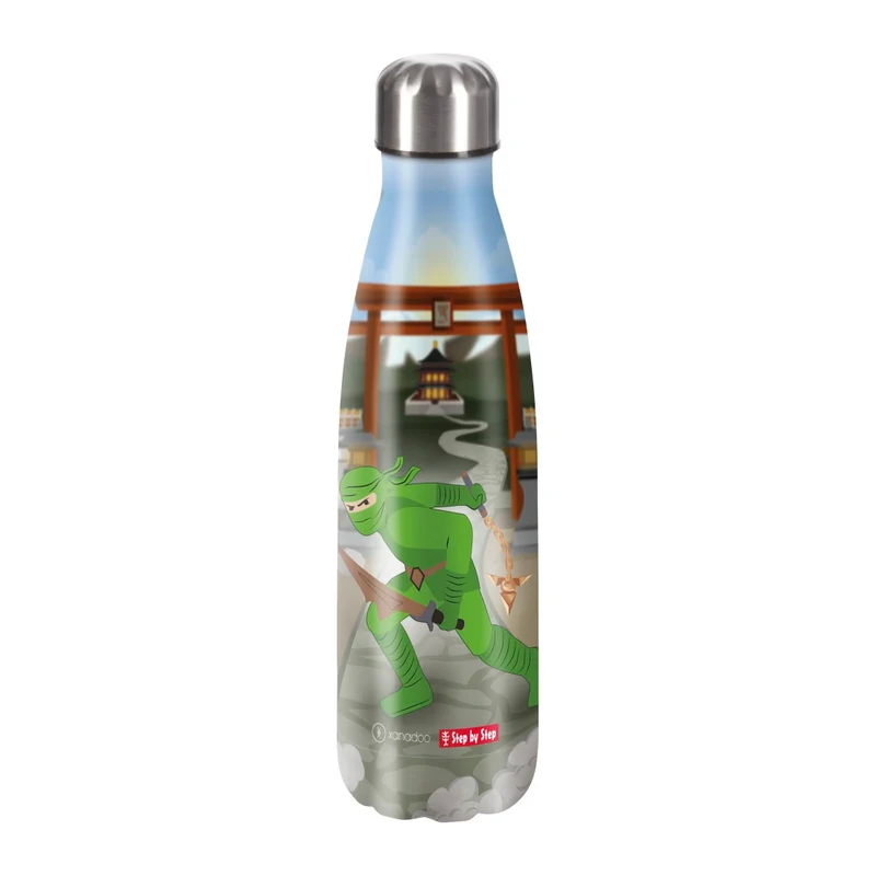 Step by Step Edelstahl Trinkflasche 0,5 Liter Ninja Kimo