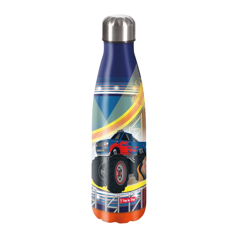 Step by Step Edelstahl Trinkflasche 0,5 Liter Monster Truck Rocky