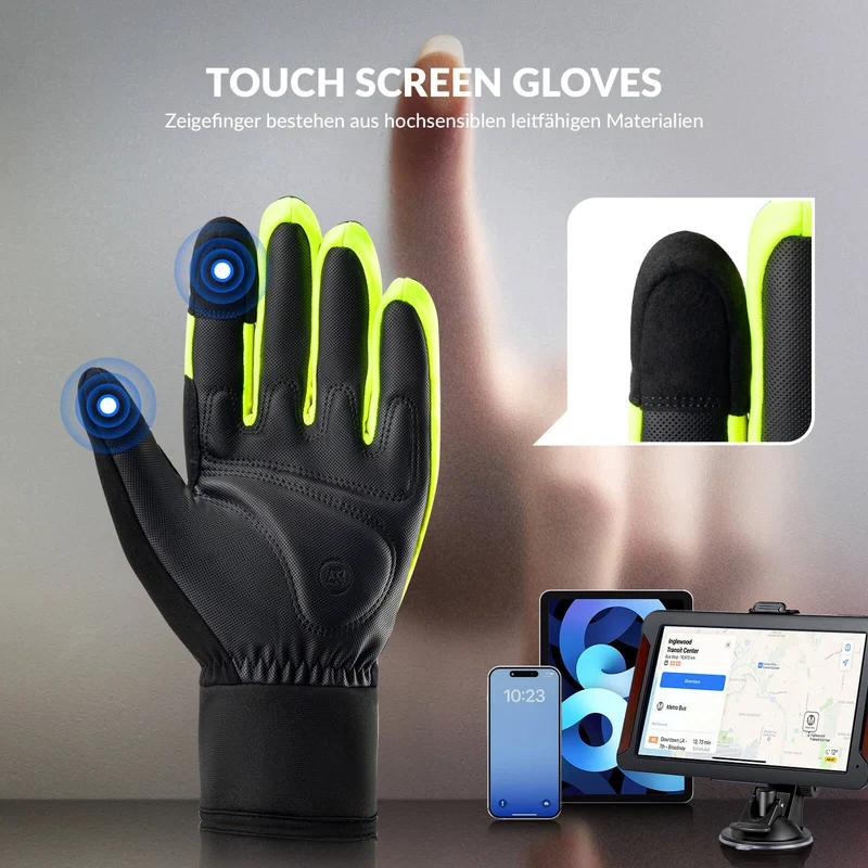 ROCKBROS Outdoor Thermo Handschuhe für Radfahren & Ski mit Touchscreen-funktion