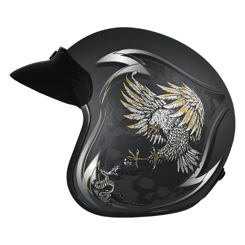 Daytona Cruiser Wild Soul Open Face Motorcycle Helmet