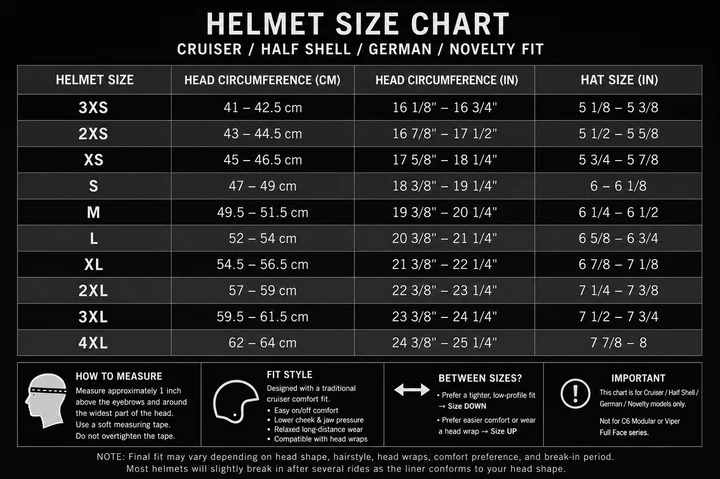 Daytona Cruiser Wild Soul Open Face Motorcycle Helmet