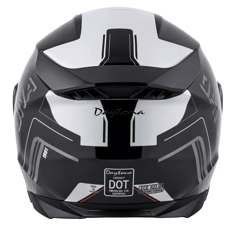 Daytona Legacy Obsidian Modular Motorcycle Helmet