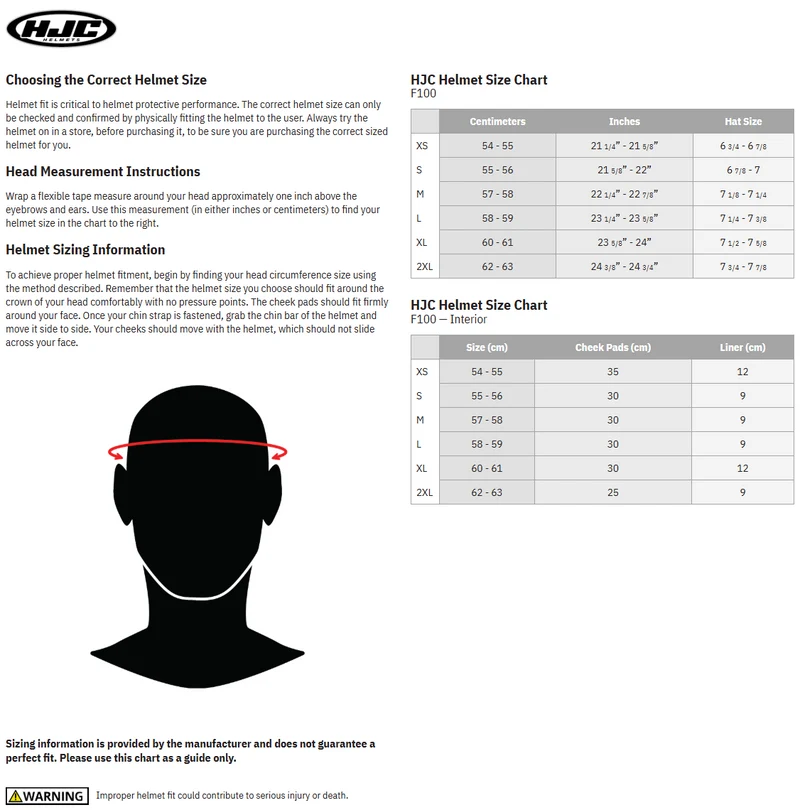 HJC F100 Reff Modular Motorcycle Helmet