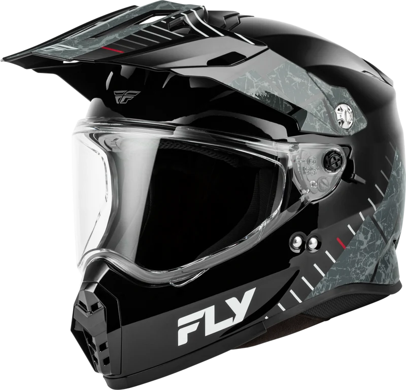 Fly Racing Trekker Granite Black Motorcycle Helmet