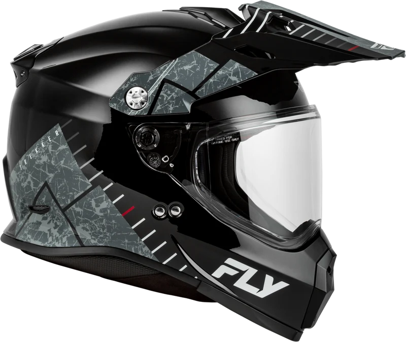 Fly Racing Trekker Granite Black Motorcycle Helmet