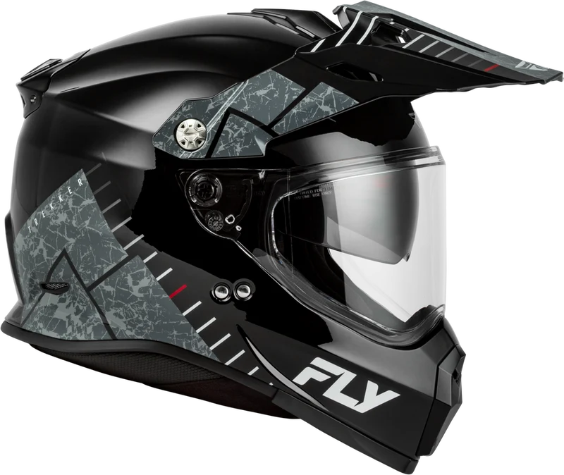 Fly Racing Trekker Granite Black Motorcycle Helmet