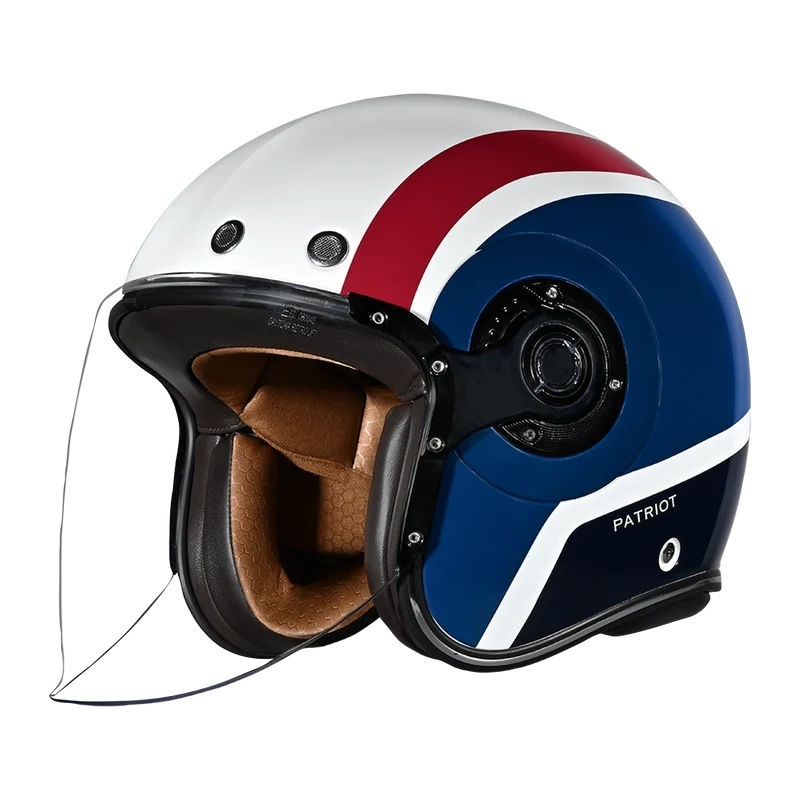 Daytona Retro Jet Patriot Open Face Motorcycle Helmet
