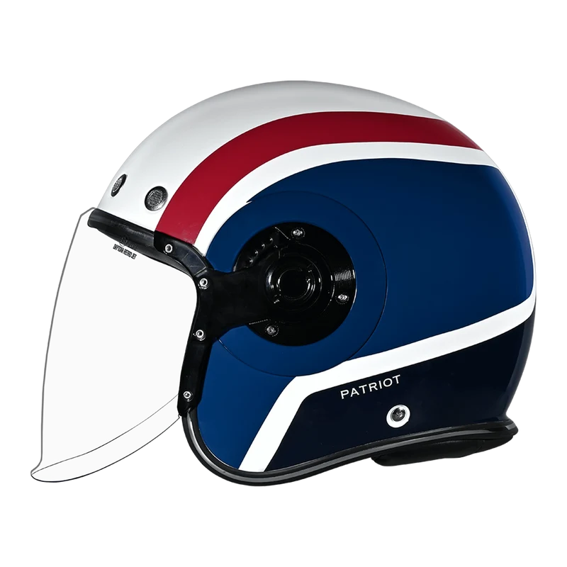 Daytona Retro Jet Patriot Open Face Motorcycle Helmet